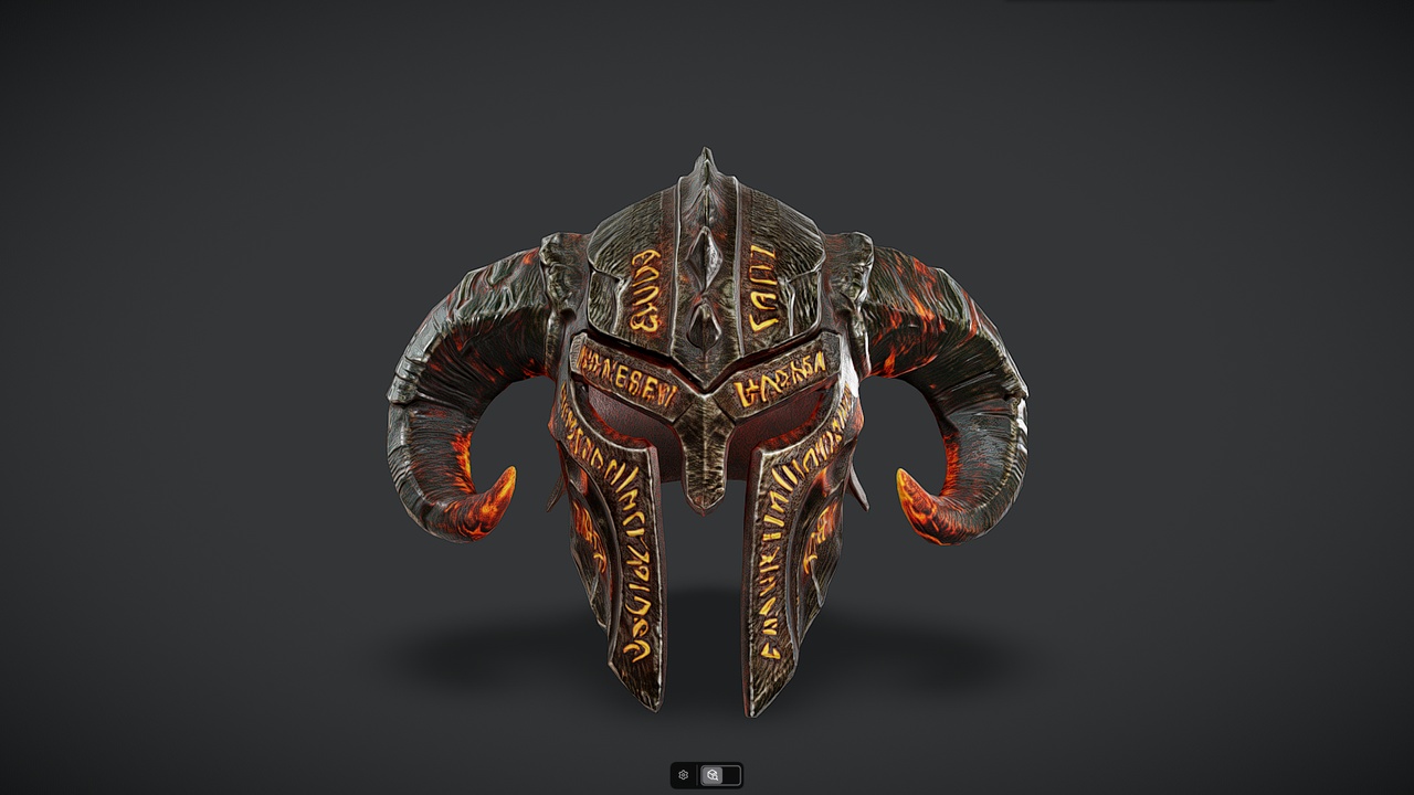 Media 1 for listing Inferno Rune Warrior Helmet