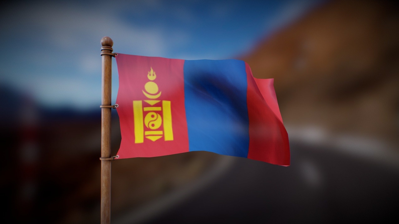 Media 1 for listing Flag of Mongolia - Wind Animated loop