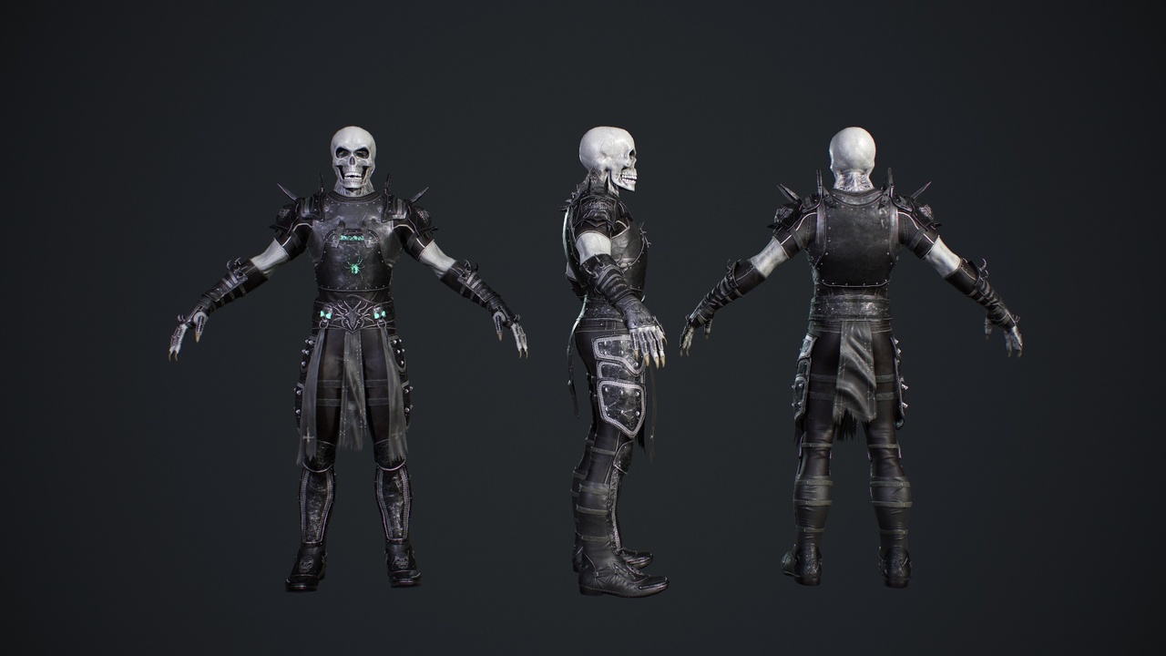 الوسائط 1 للقائمة Skeleton 1
