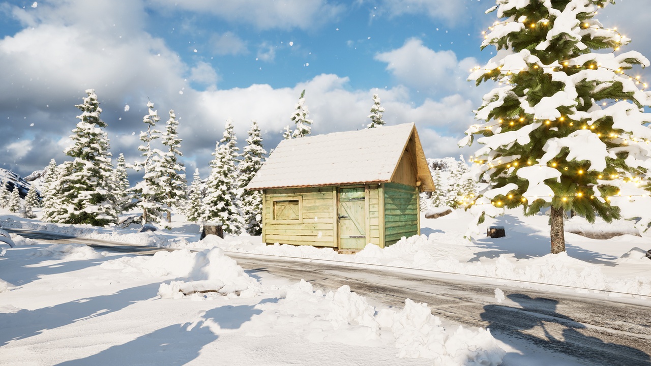 Modular Snowy Landscape 제품 등록을 위한 미디어 1개