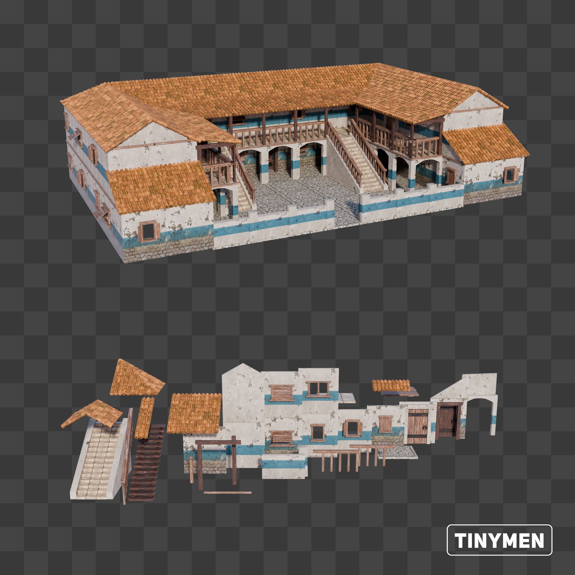 Media 1 for listing Asset Pack Vol 4 - Modular Ancient Greek Poor House