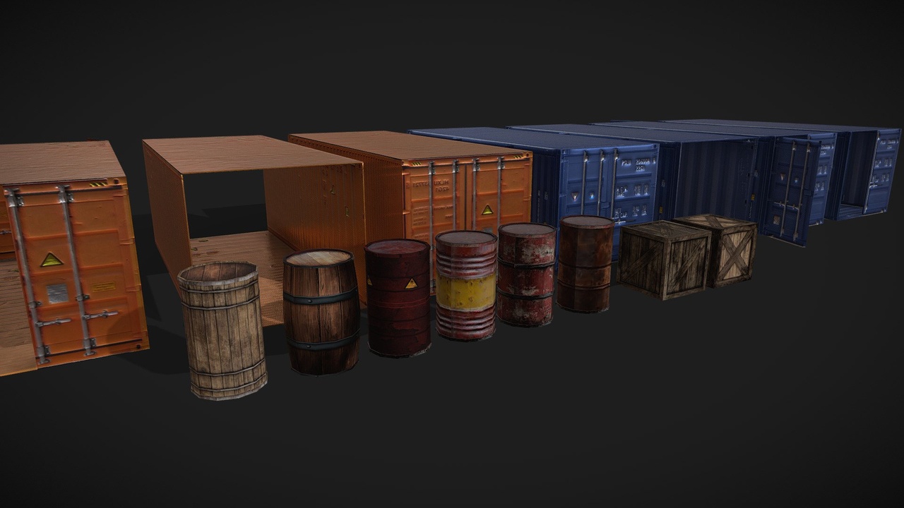 Media 1 for listing Modular containers and barrells pack game ready