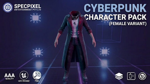 Cyberpunk Character Pack (Female Variant)