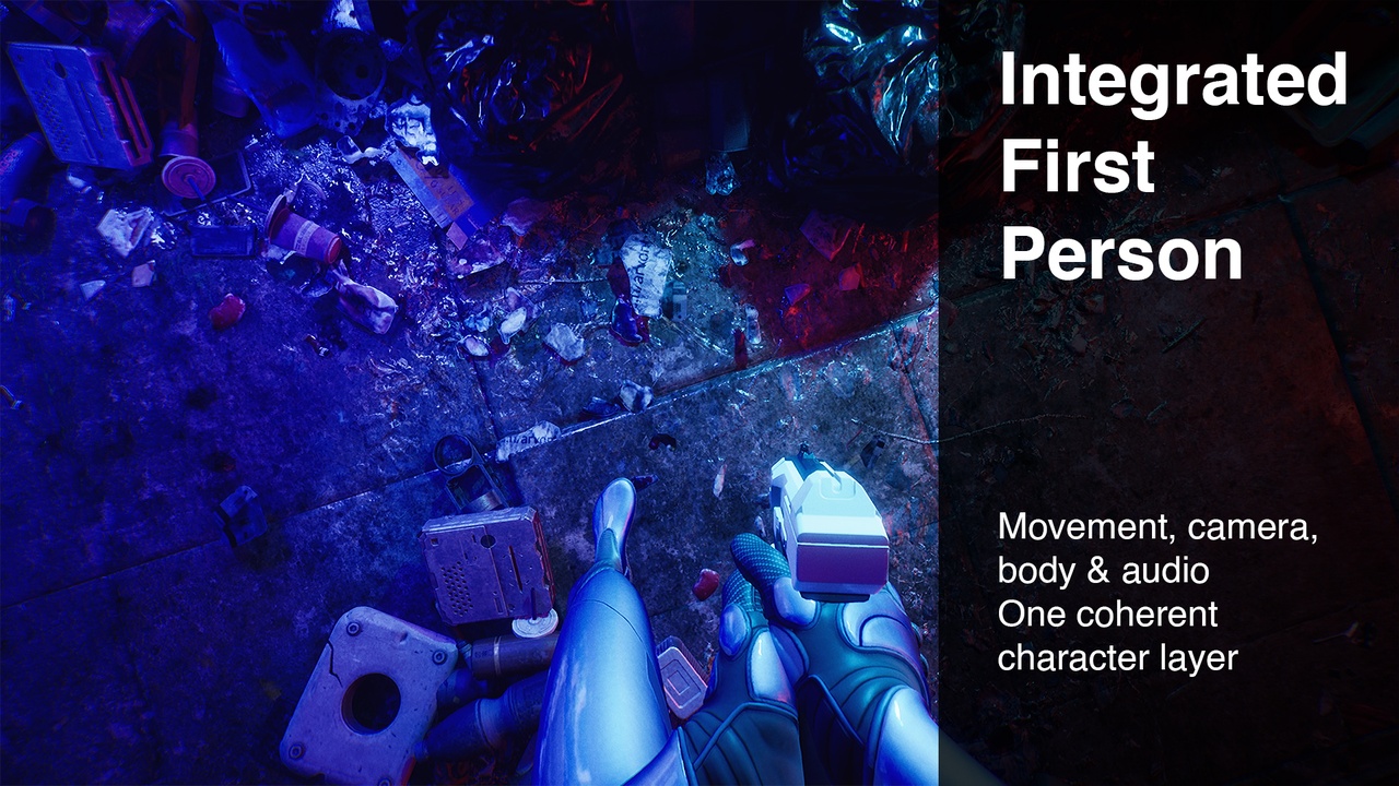 Media 1 for listing Motion: First-Person Character Controller for Unreal Engine 5 (C++ / GAS)