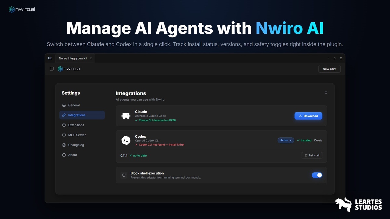 NWIRO - AI Integration Kit ( Unreal Copilot & MCP & IK & Ultimate AI ...