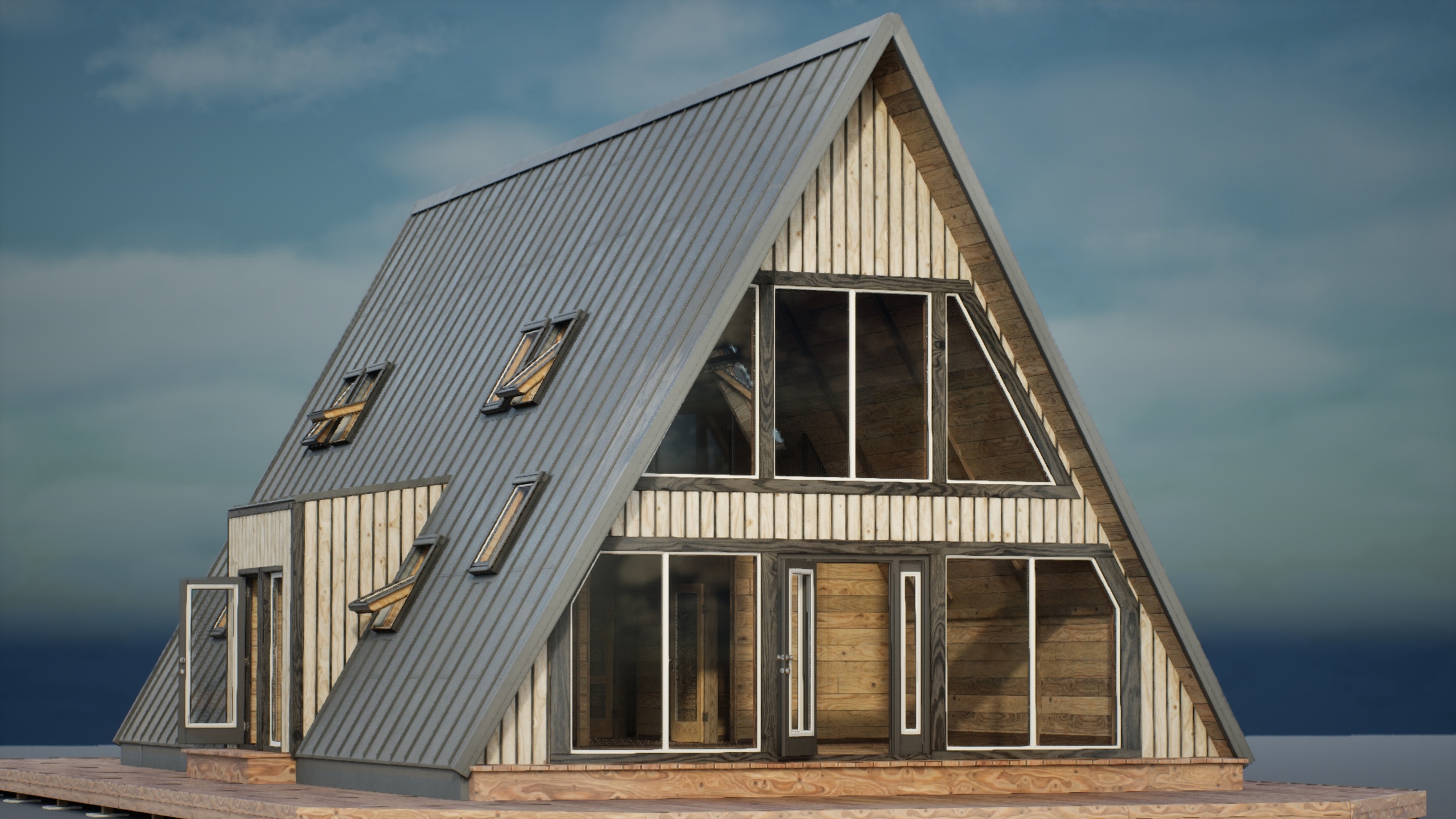 Media 1 for listing Modular A-frame house (Exterior)