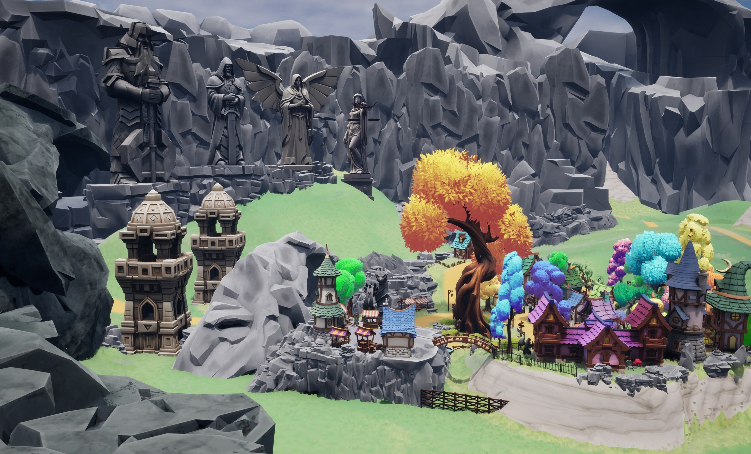 Media 1 for listing Stylized Rock and Cliff