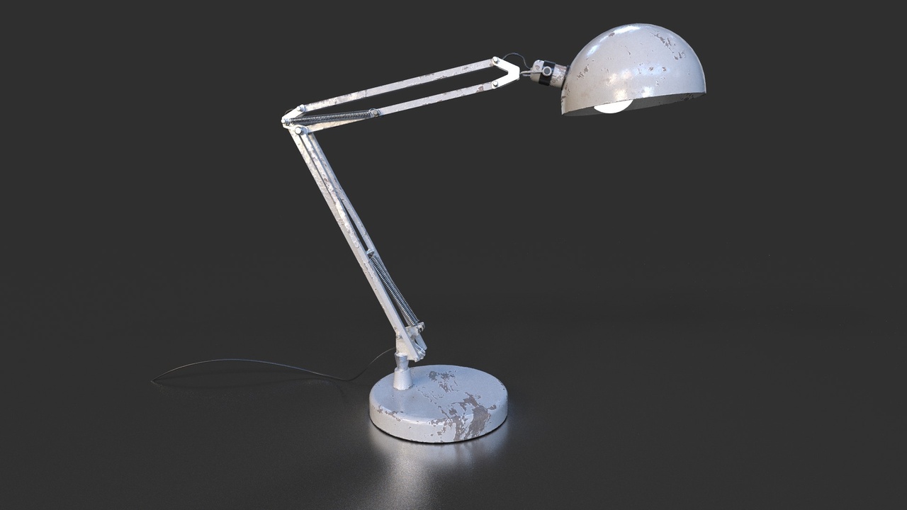 Media 1 for listing Old Rusty Desk Lamp