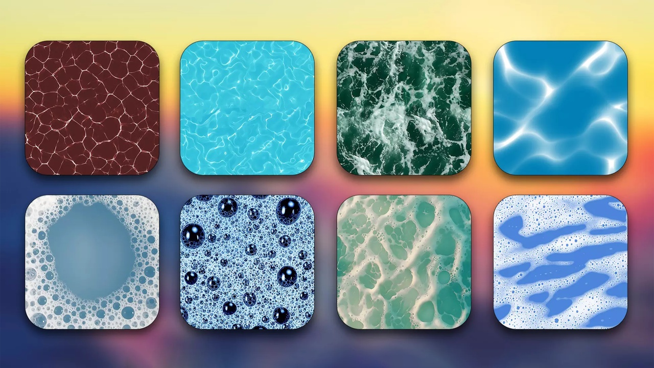Media 1 for listing Realistic Water Texture Pack