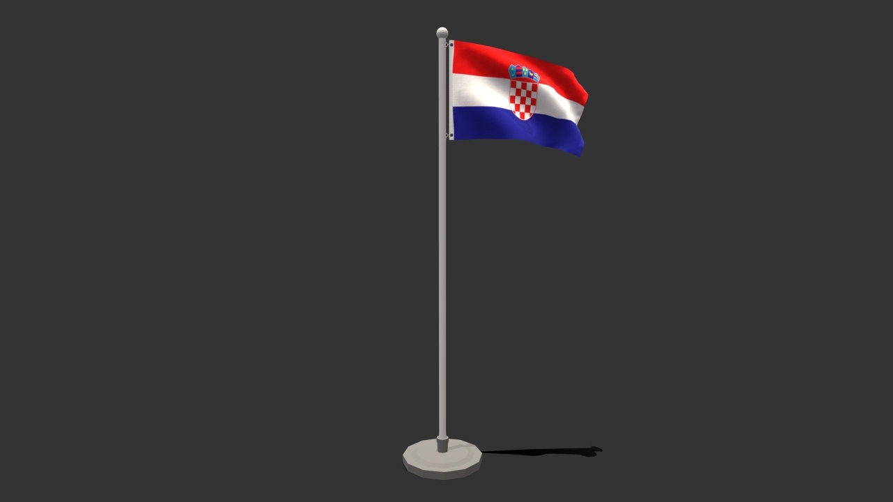 الوسائط 1 للقائمة Seamless Animated Croatia Flag