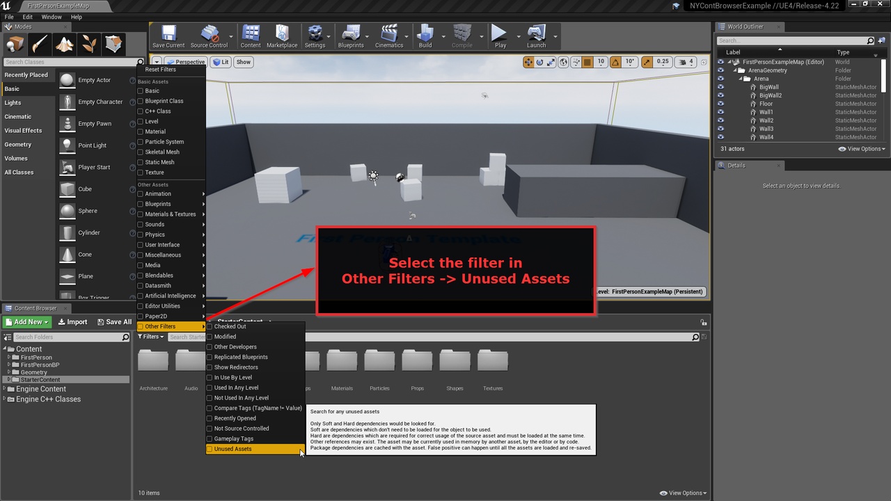 Media 1 for listing Not Yet: Unused Assets Filter