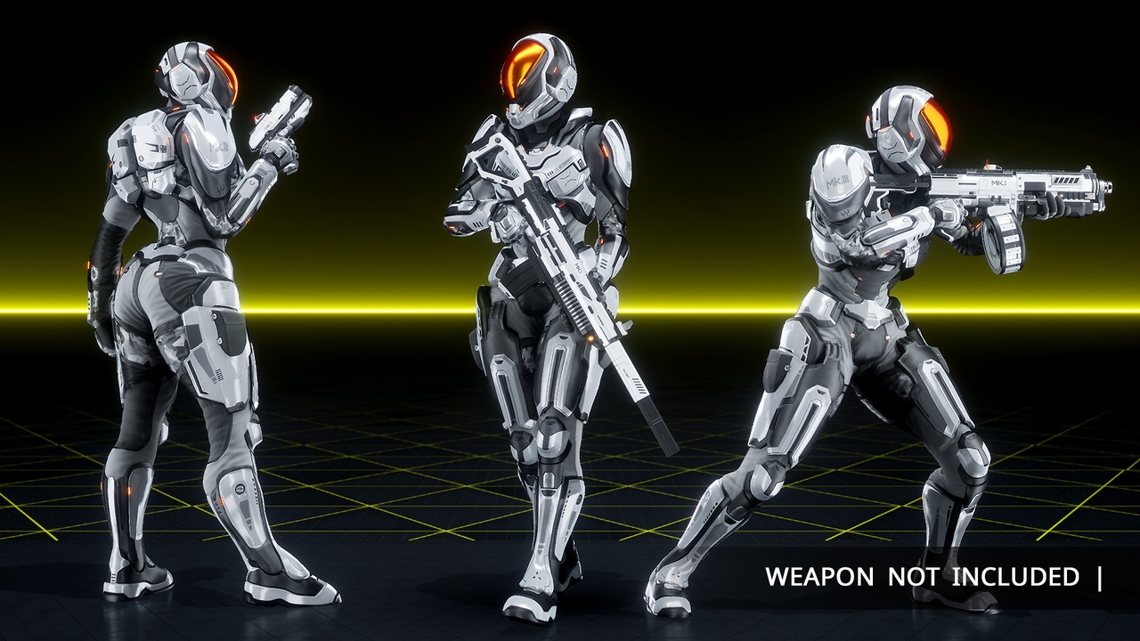 SciFi Character PILOT MK III Female ilanı için 1. medya