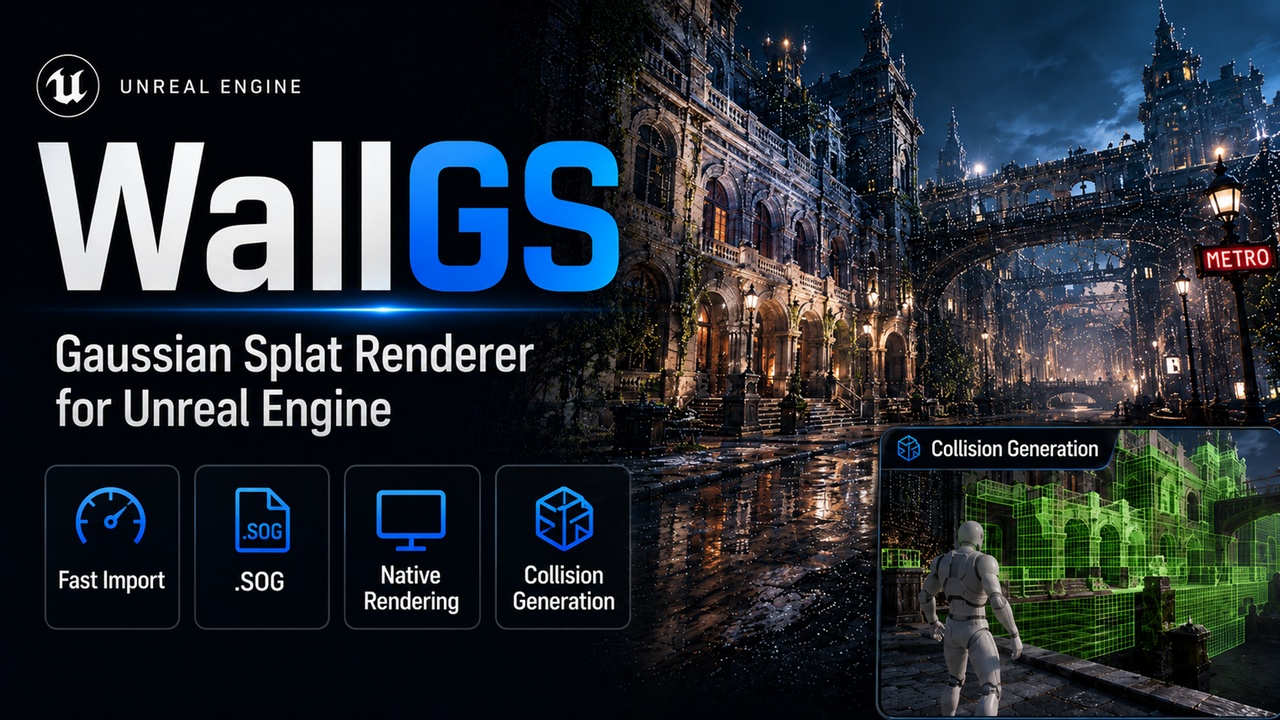 Media 1 for listing WallGS - Gaussian Splat Renderer