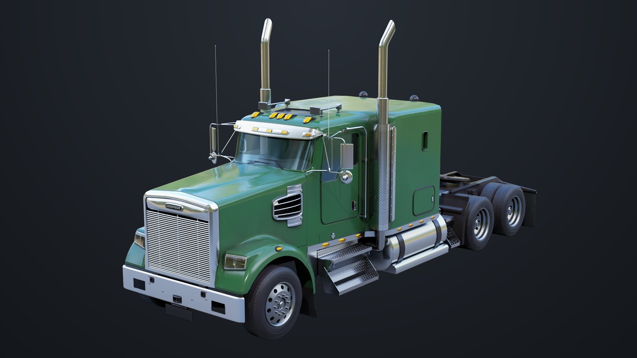 Media 1 for listing Heavy Truck Chassis 07 Generic Green All PBR Unity UE Textures