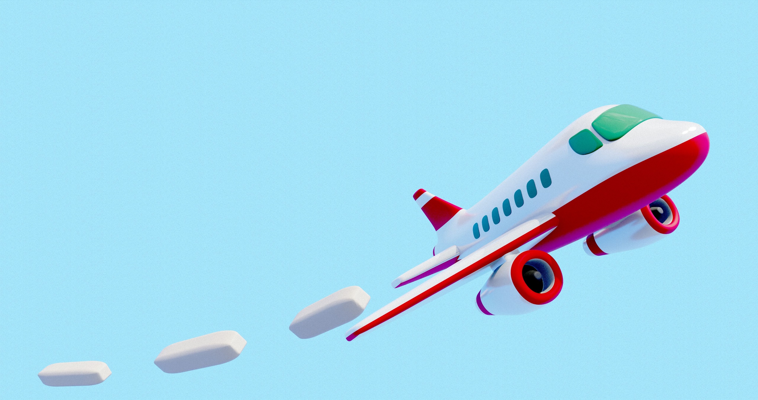 Media 1 for listing Simple stylised commercial airplane