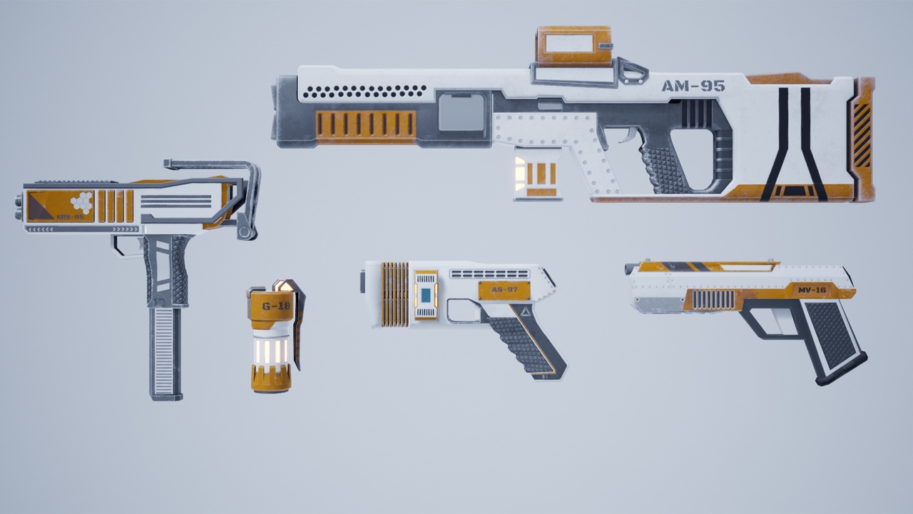 Media 1 for listing SciFi Guns Pack