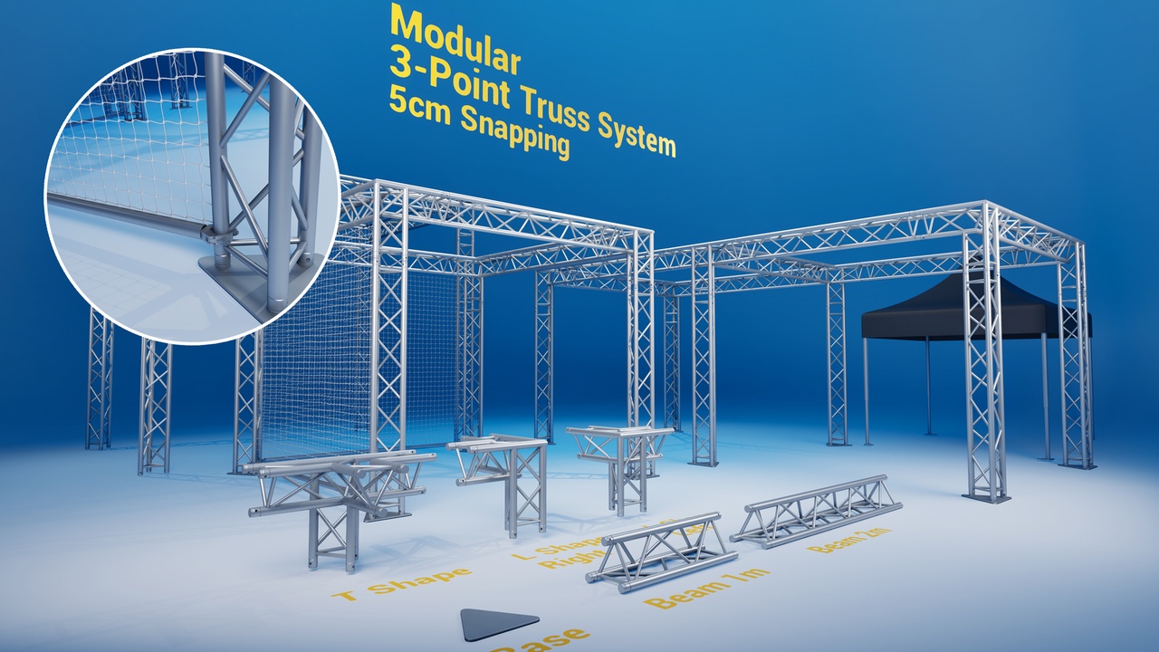Media 1 for listing 3-Point Modular Truss System – Complete Event Setup