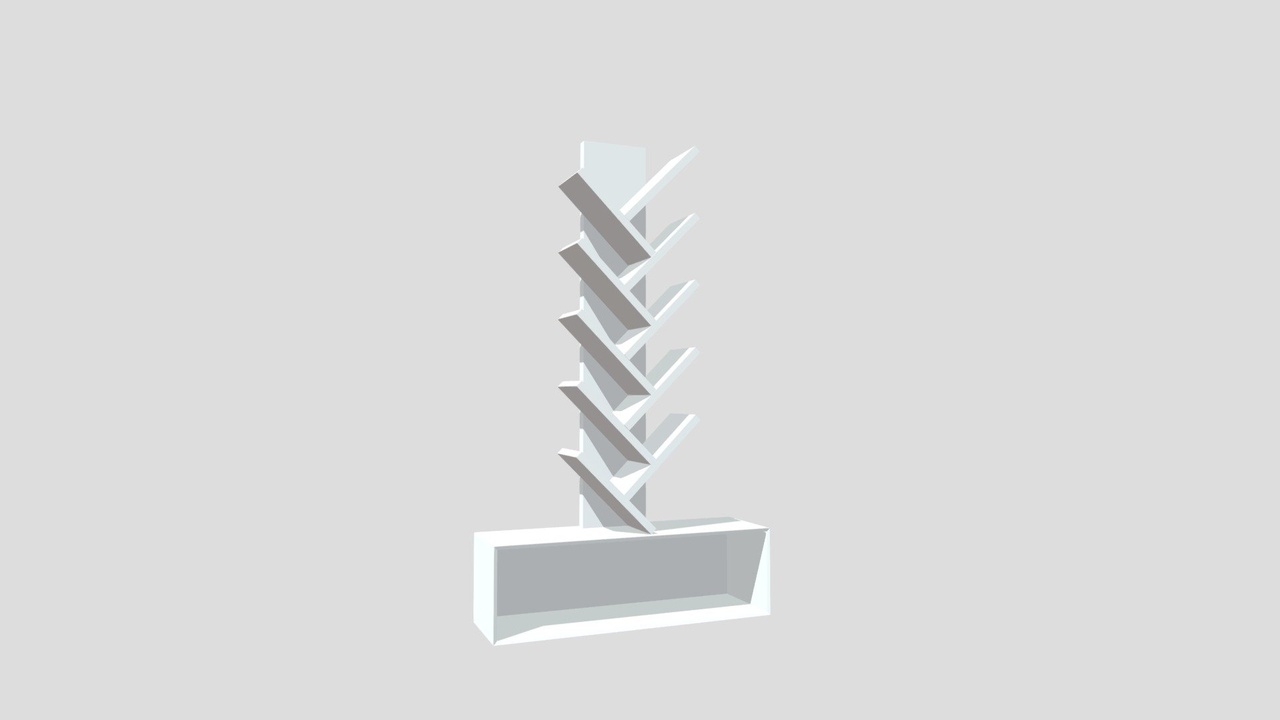 Media 1 for listing Bookshelf - Low Poly 3D FBX Model