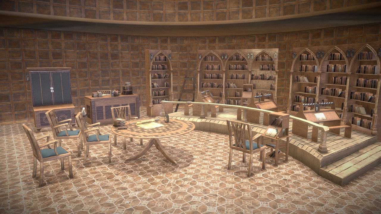 Media 1 for listing Medieval Library Model Pack Tortilla