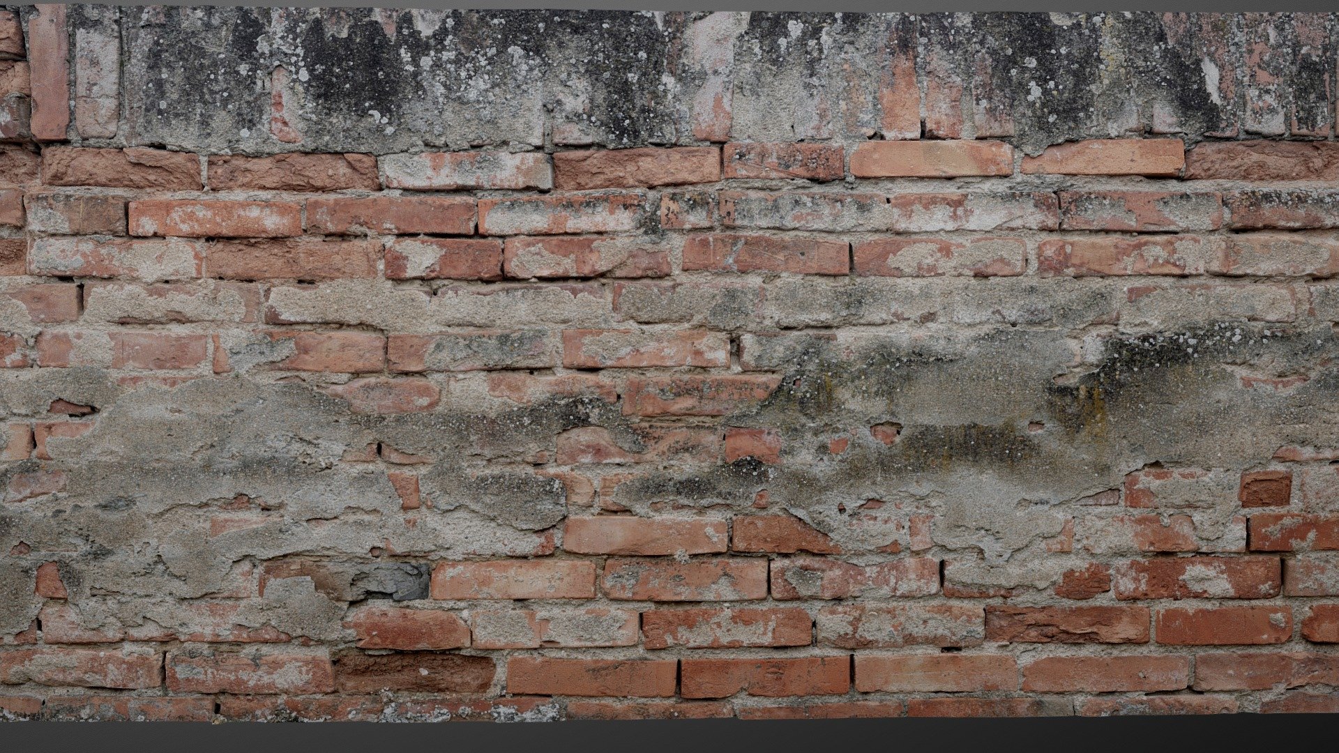 Mixed dark bricks wall | Fab