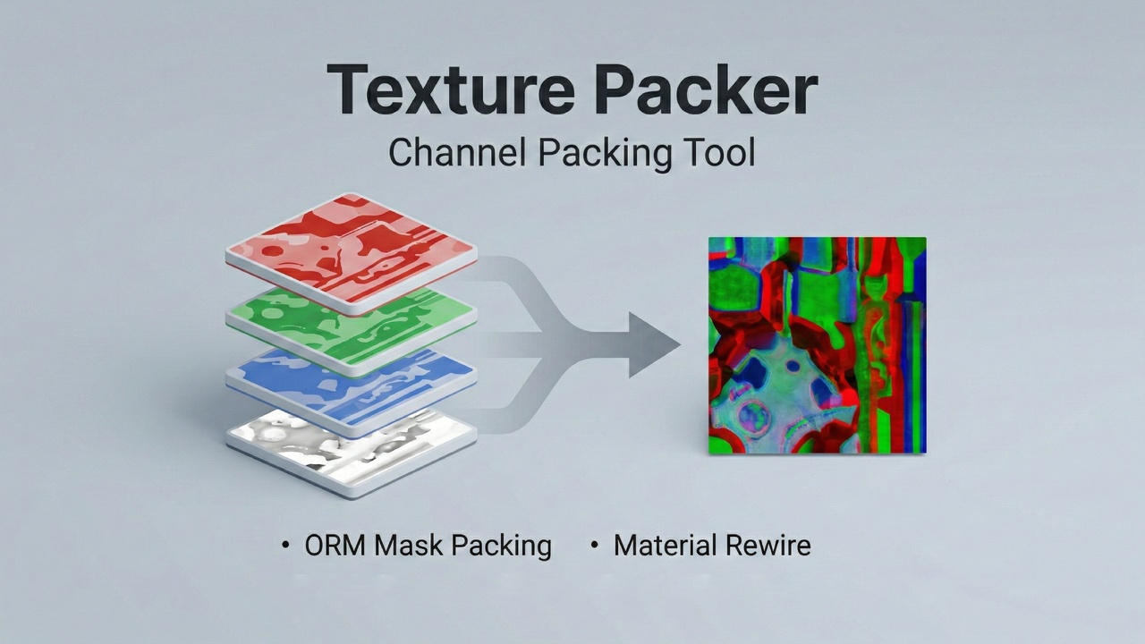 Media 1 for listing Texture Pipeline — Batch ORM Packer & Texture Optimizer