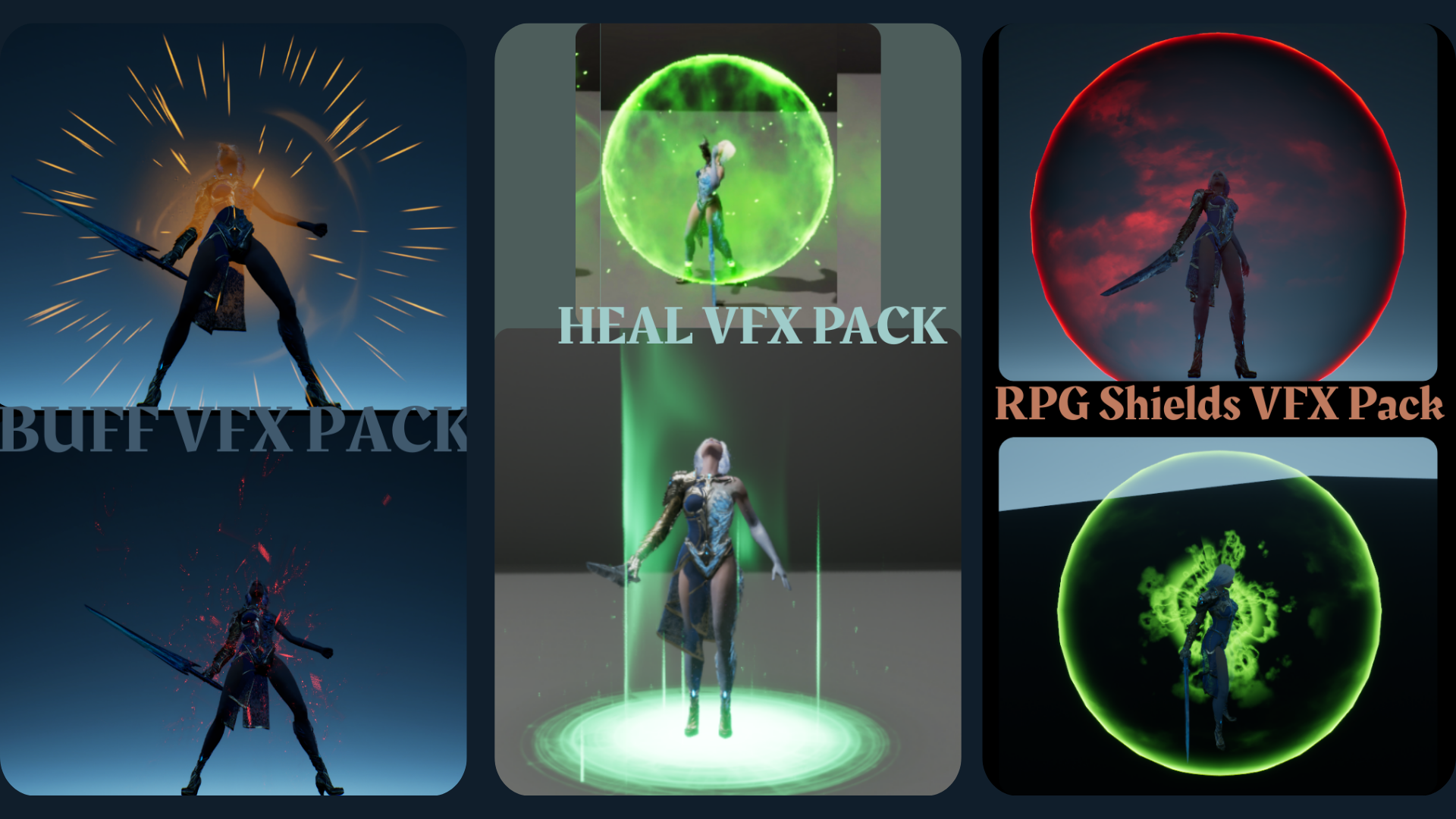 Support & Defense VFX Bundle | Fab