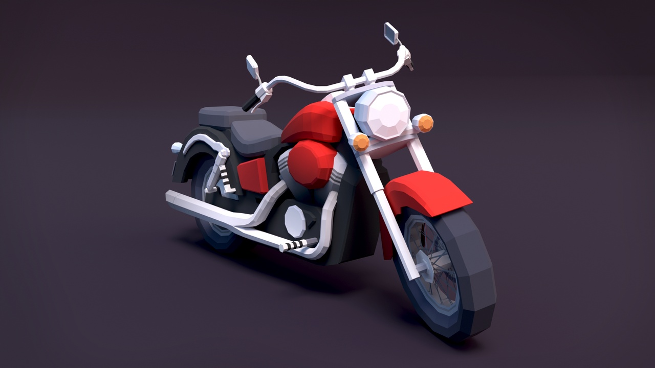 Media 1 for listing Modern Stylized Motorcycle – BoznaWhat