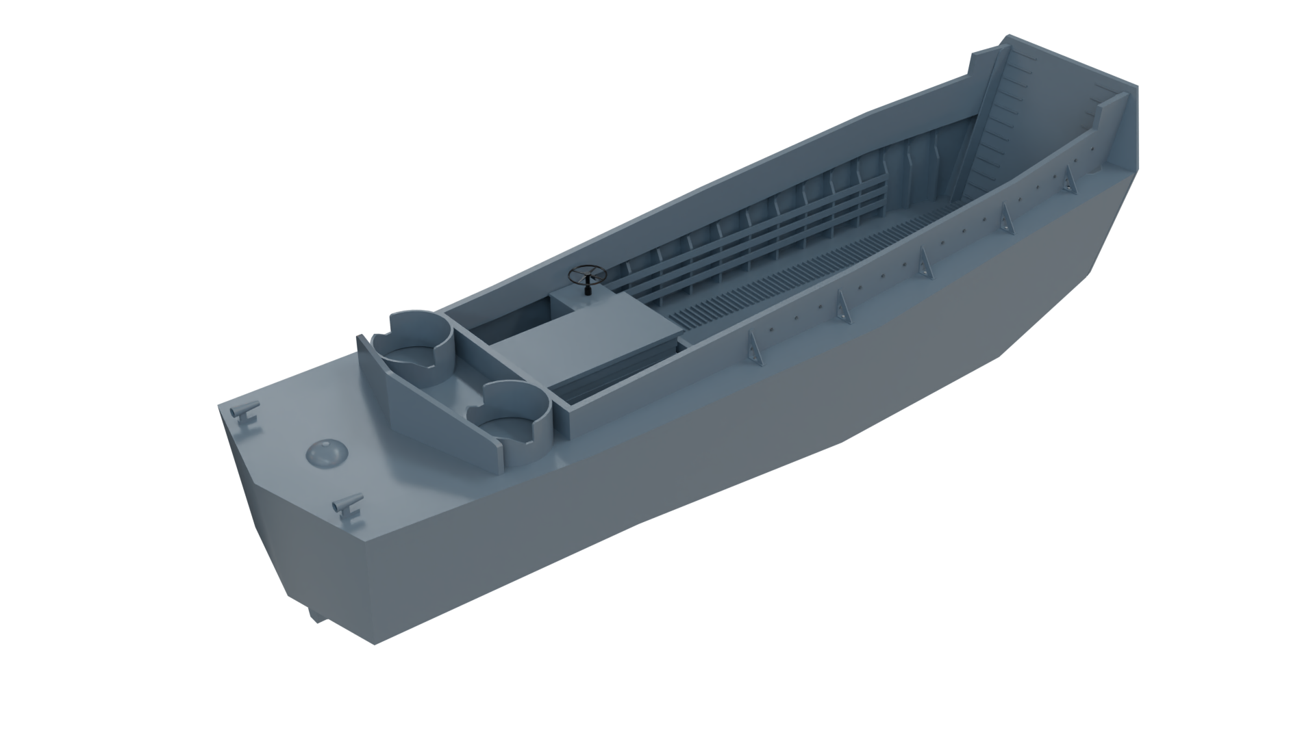 LCVP Landing Craft vehicle personnel WWII Military Boat PBR Low-poly 3D ...