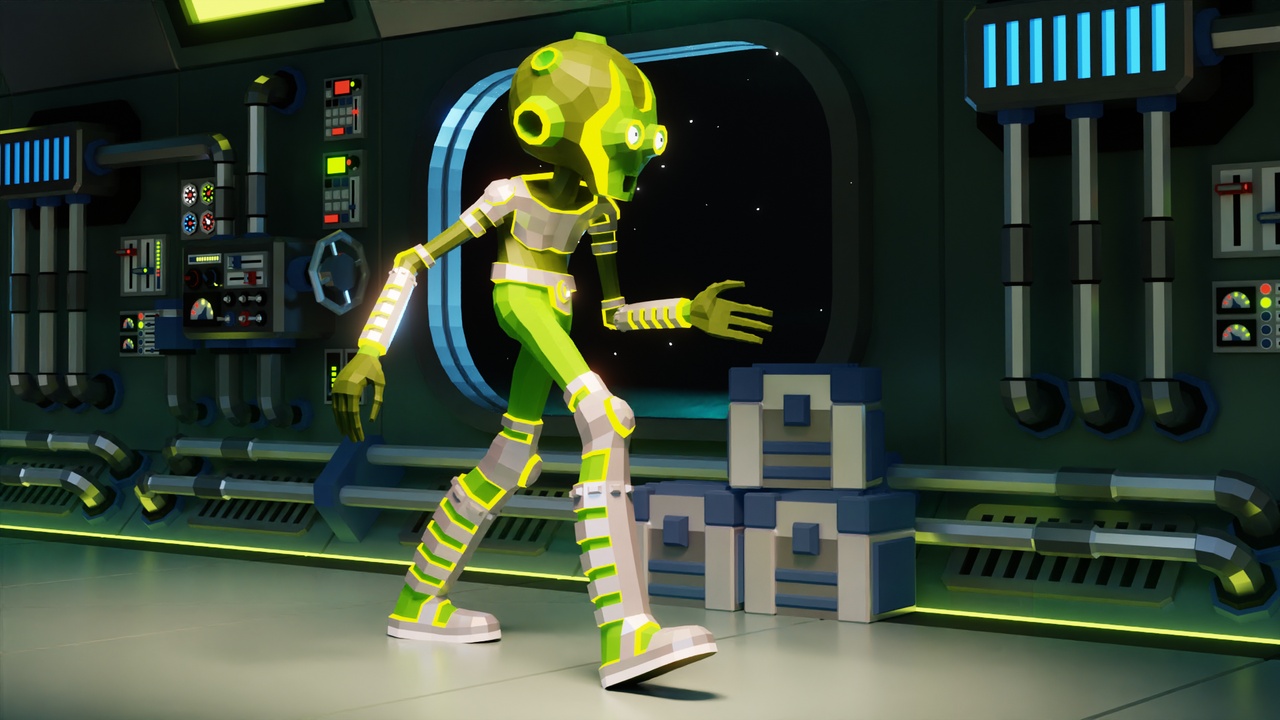 Alien low-poly stylized | Fab