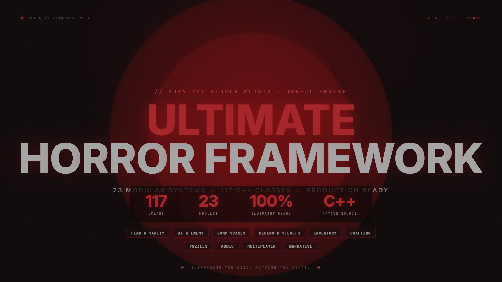 Ultimate Horror Template – 23 Modular C++ Systems | Fab