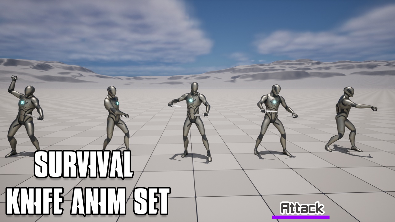 Media 1 for listing Survival Knife Anim Set
