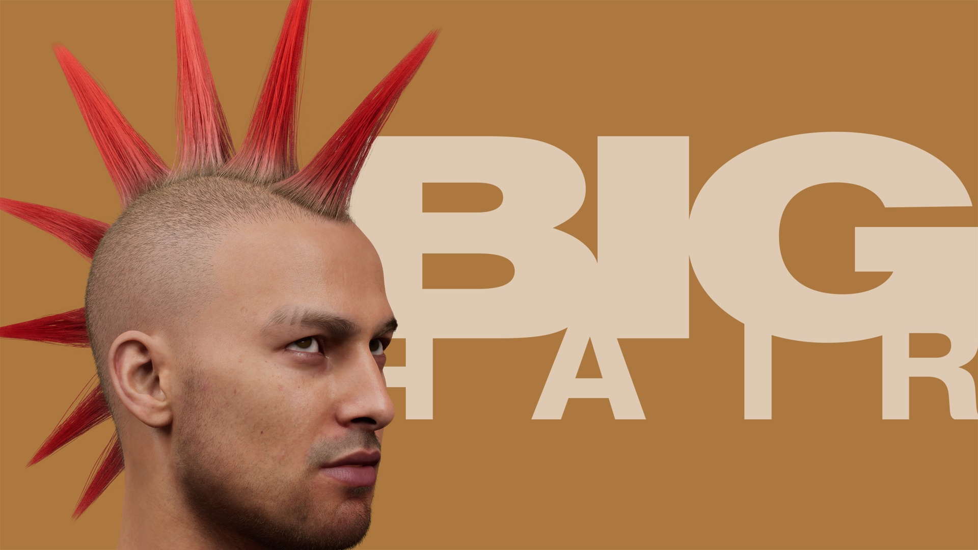 Media 1 for listing Metahuman Mohawk LibertySpikes Groom - BigHair