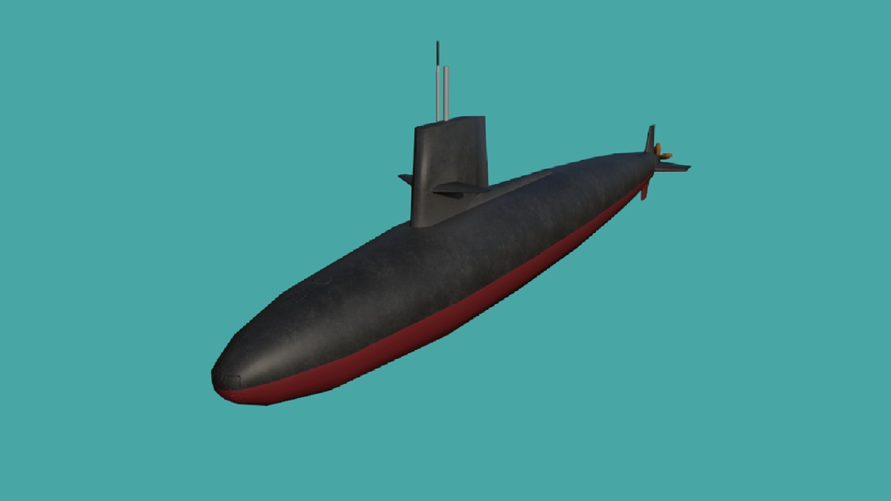 Media 1 for listing Skipjack-class Submarine — Ultra‑Lowpoly Cold War SSN