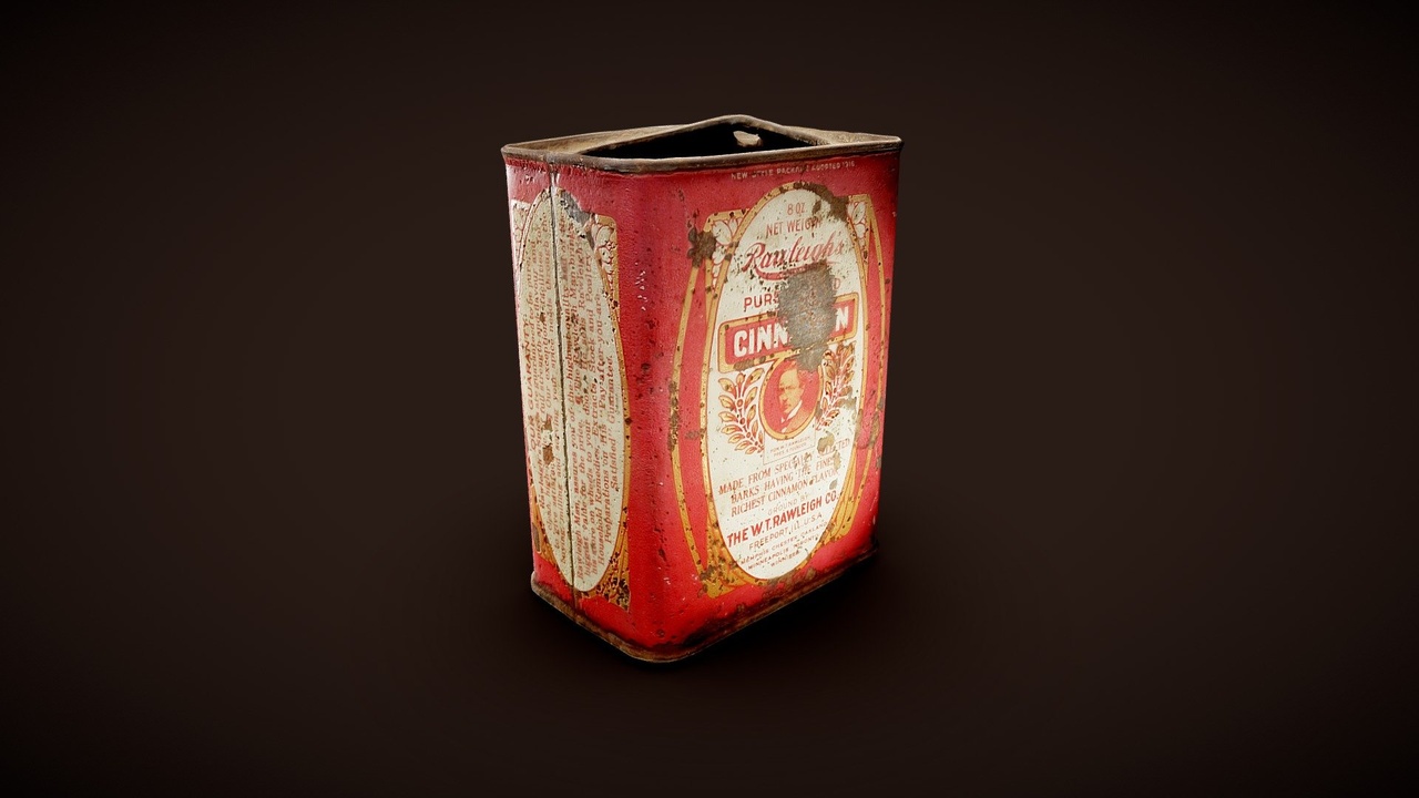 Media 1 for listing Antique Red Rawleigh's Cinnamon Tin