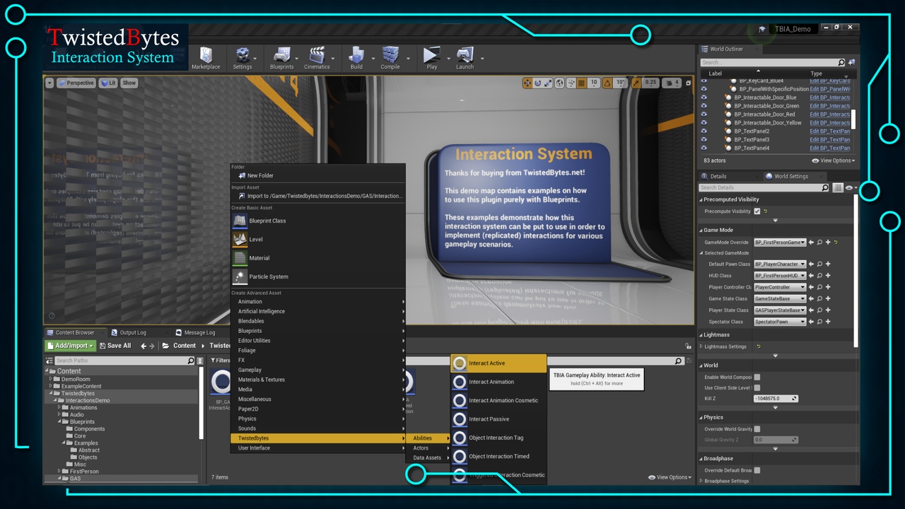 TwistedBytes Interaction System