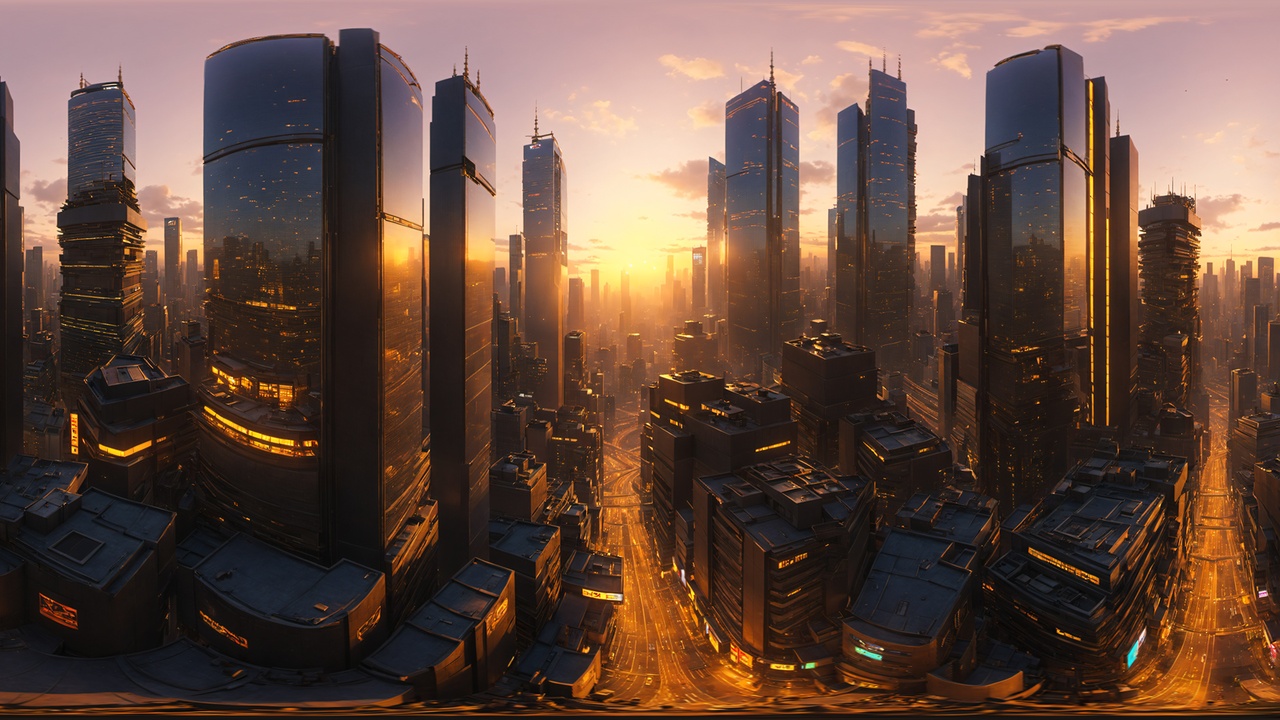 Média 1 pour l'article 50 HDRI  Cityscape Panoramas
