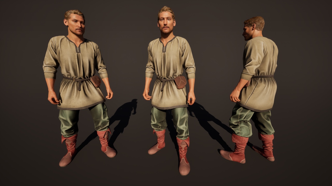 Media 1 for listing NPC Medieval Cloth 01 For Metahuman