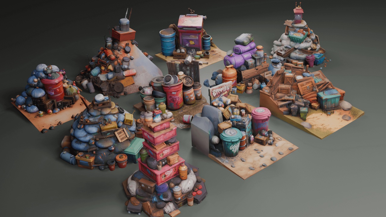 Media 1 for listing Stylized Trash Piles🗑️