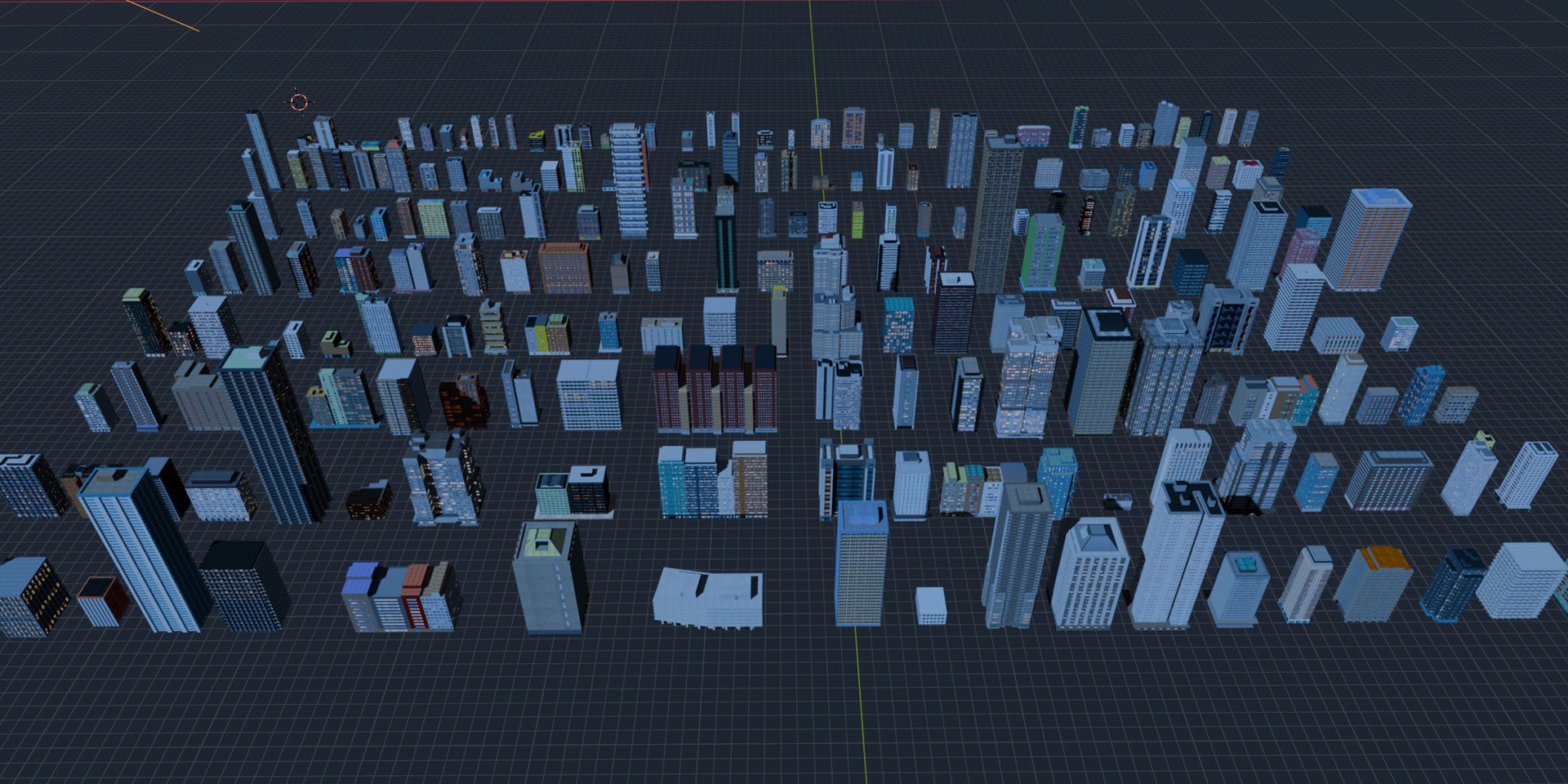 Media 1 for listing City Downtown Skyscraper NIGHT Assets