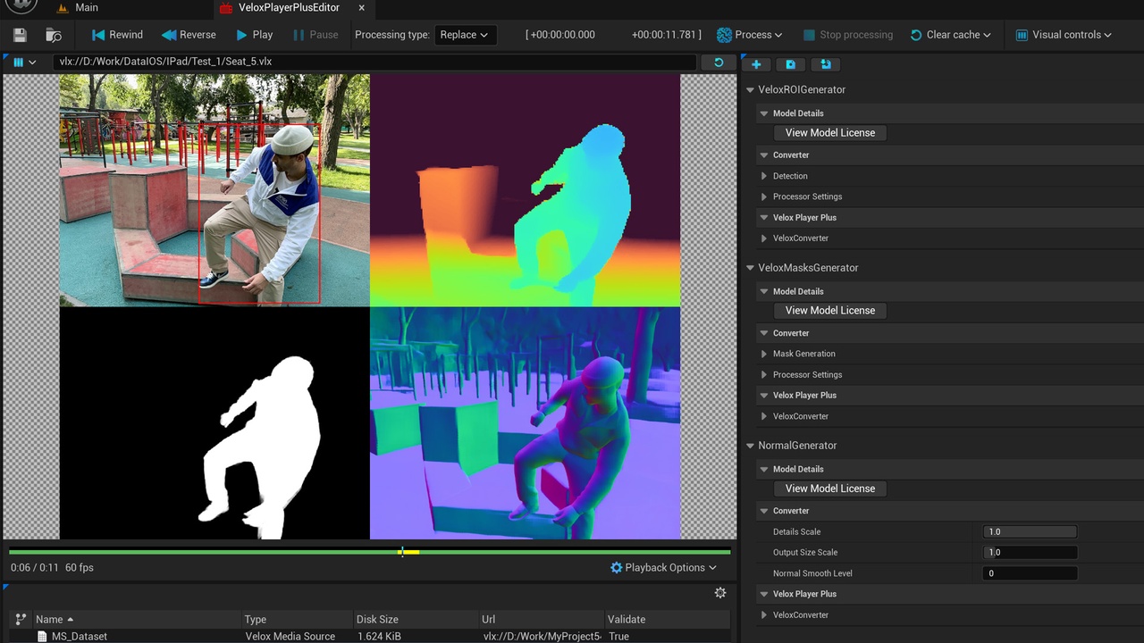 Media 1 for listing Velox Player Plus - Volumetric 3D Video