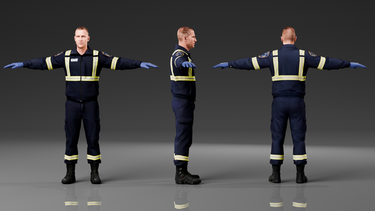 Media 1 for listing Realistic Paramedic - Rigged