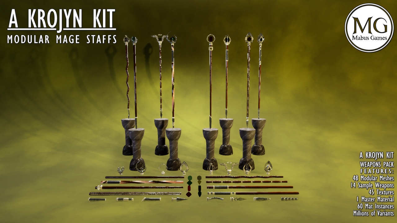 Media 1 for listing A Krojyn Kit - Modular Mage Staffs