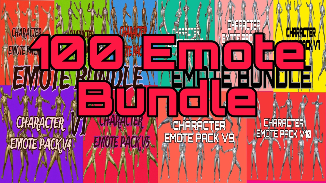 Media 1 for listing 100 Emote Bundle