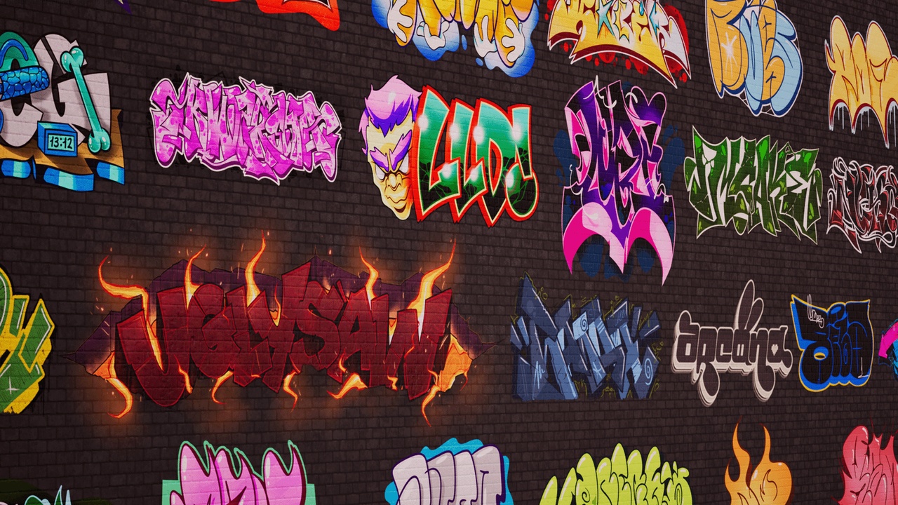 Media 1 for listing Customizable Graffiti Assets