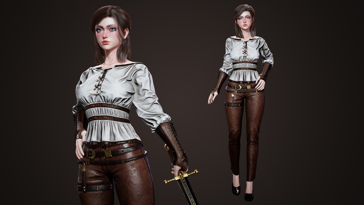 Media 1 for listing Medieval Girl