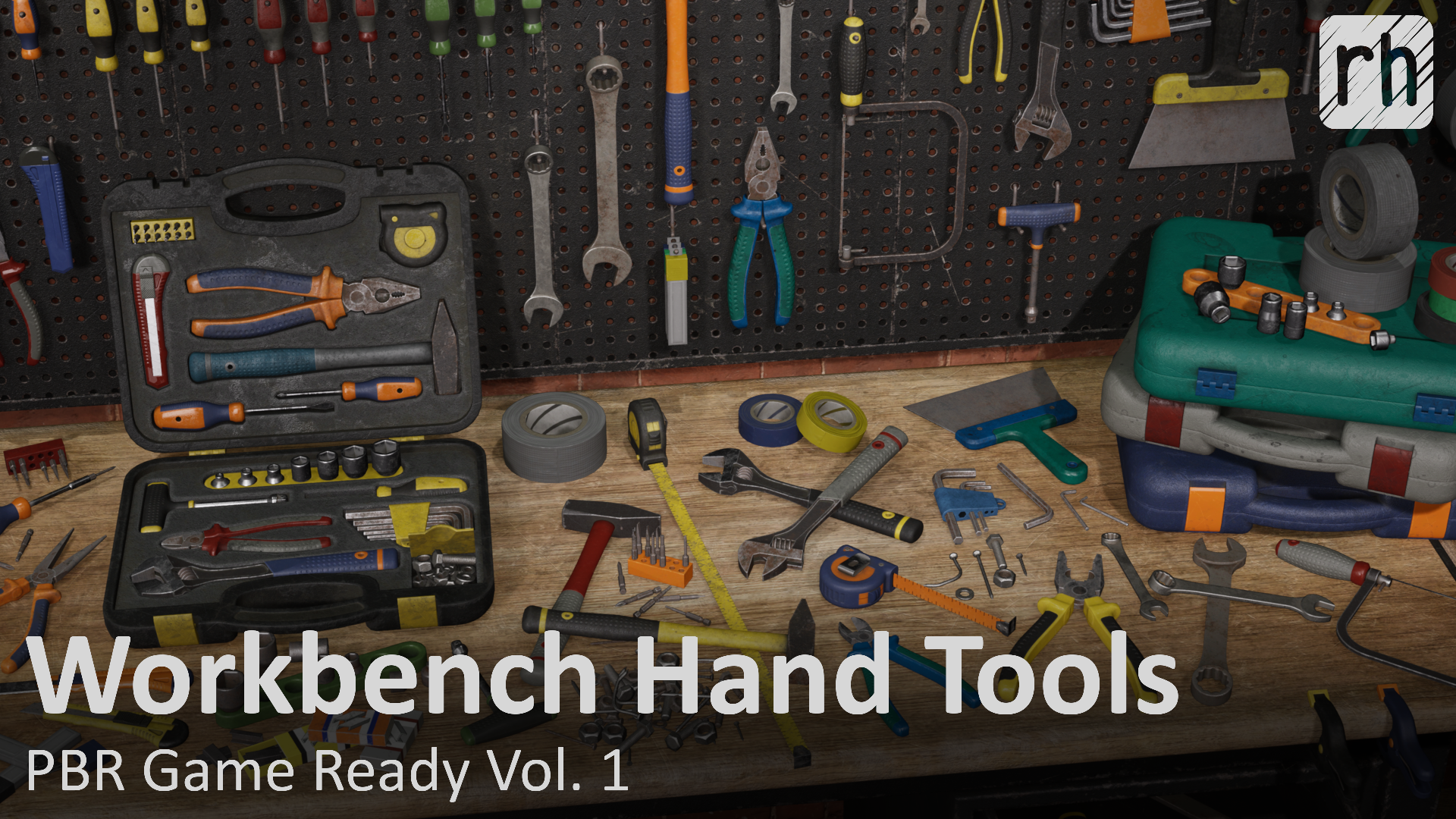 Workbench Hand Tools PBR Game-Ready Vol. 1 | Fab