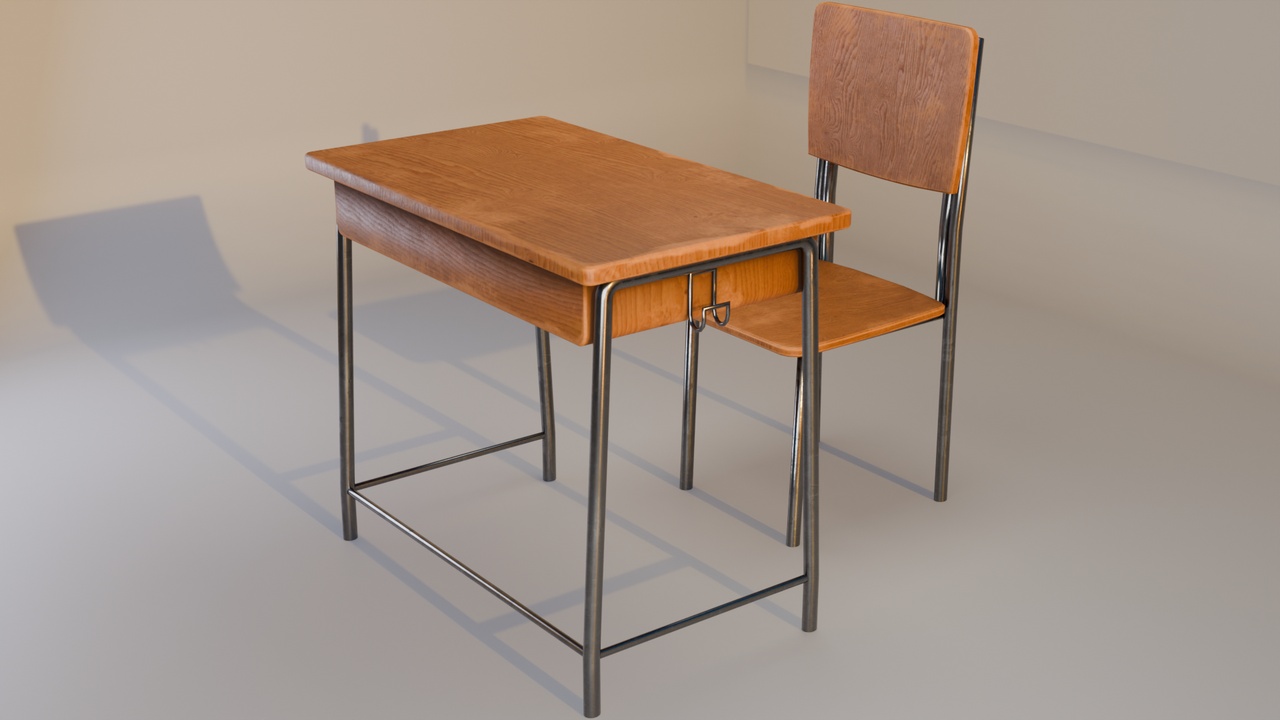 Media 1 for listing School Desk and Chair