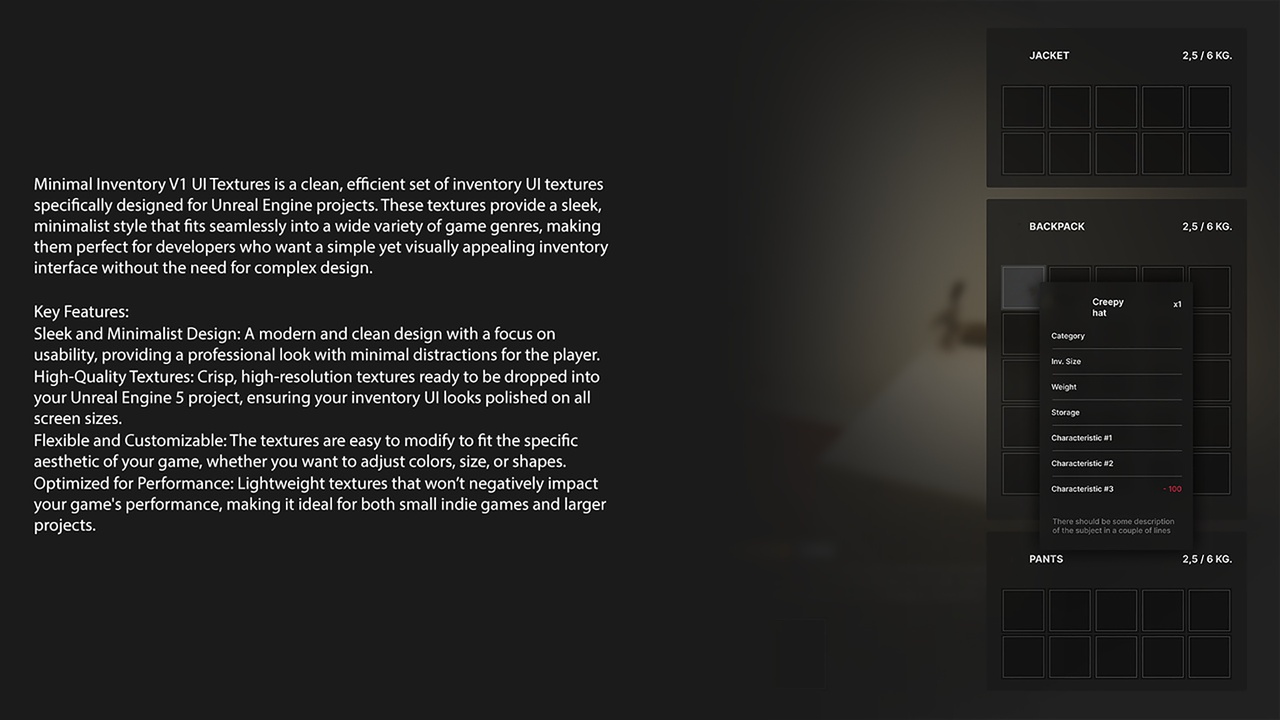 Media 1 for listing Minimal Inventory V1