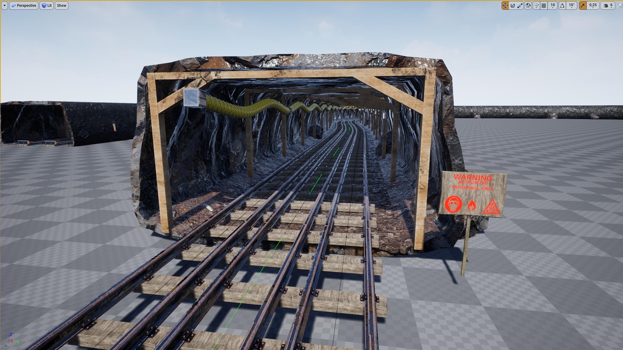 Media 1 for listing Physics Based Mine Cart + Procedural Mine Blueprint