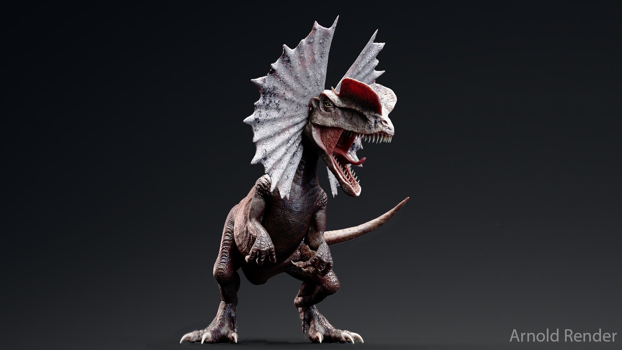 Media 1 for listing Dinosaur Dilophosaurus